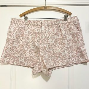 Victoria Beckham Paisley Pink Shorts Size 20W